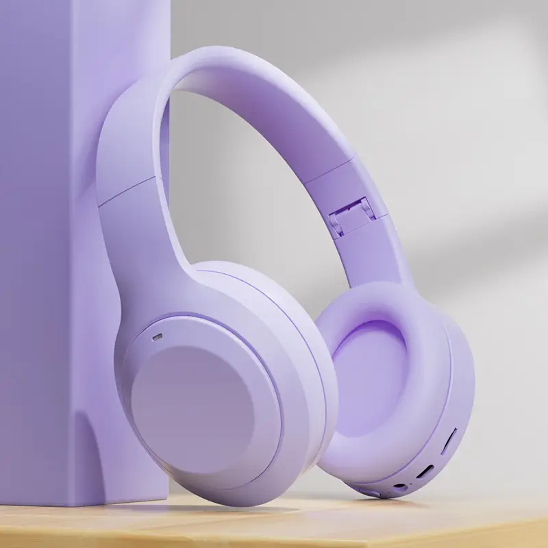 Wireless Bluetooth Headset White Foldable Stereo - Image 3