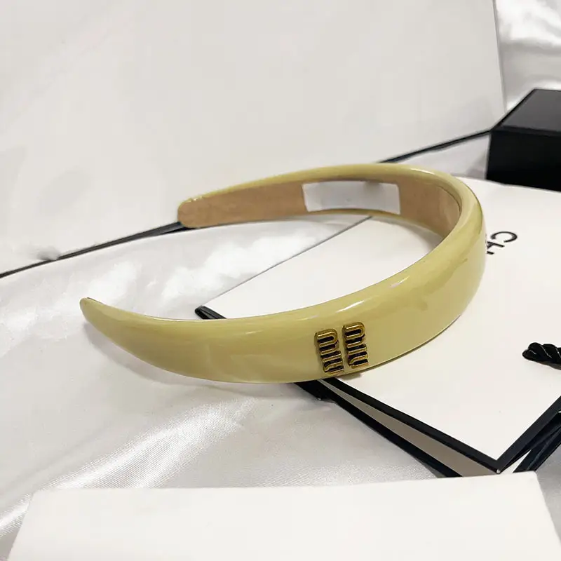Pink Leather Headband for Women with French Ins Design - Image 3