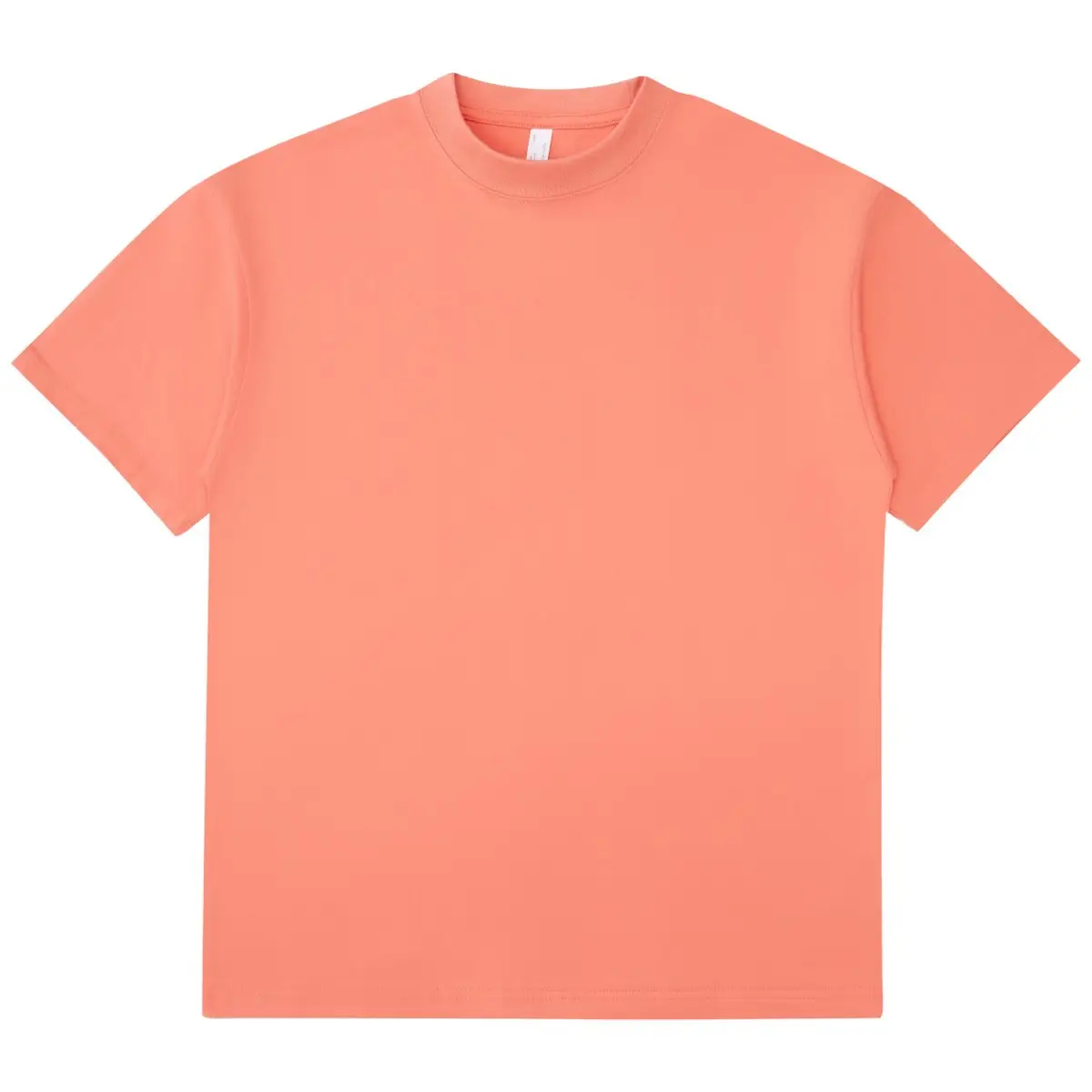 245g Heavy Cotton Short Sleeve T-Shirt Coral - Image 10