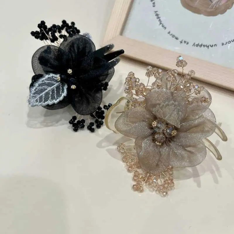 Black & Gold Hair Accessories for Women - Image 3