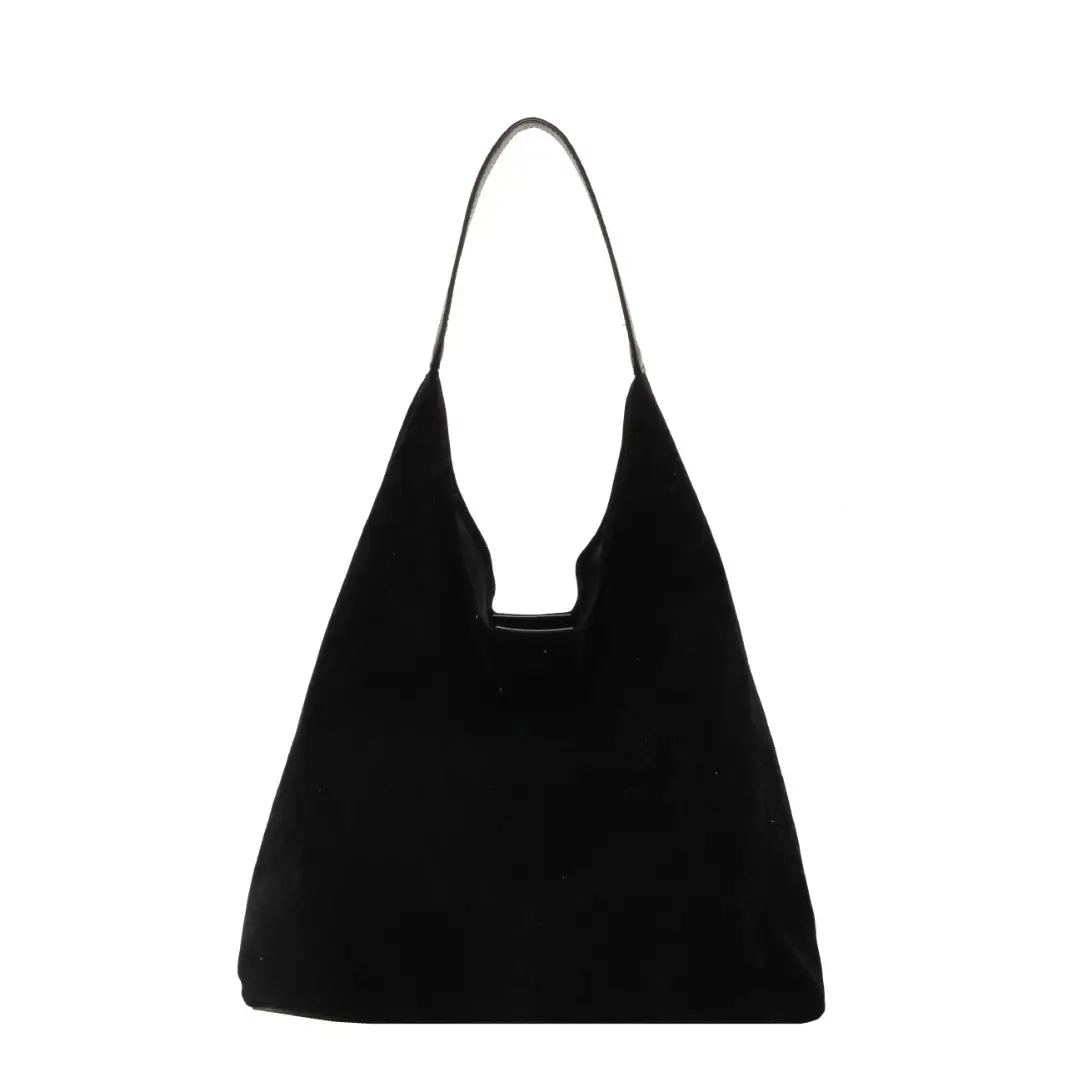 Black Retro Frosted Shoulder Bag for Women 2023 - Image 5