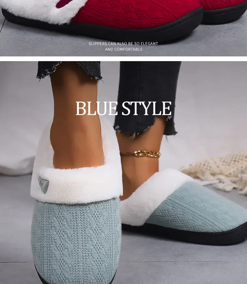 Cross-Border Foreign Trade Wholesale Furry Slippers, Home Indoor Non-Slip Thick-Soled Slippers, Flat-Soled Men's Warm Cotton Slippers — feature 10