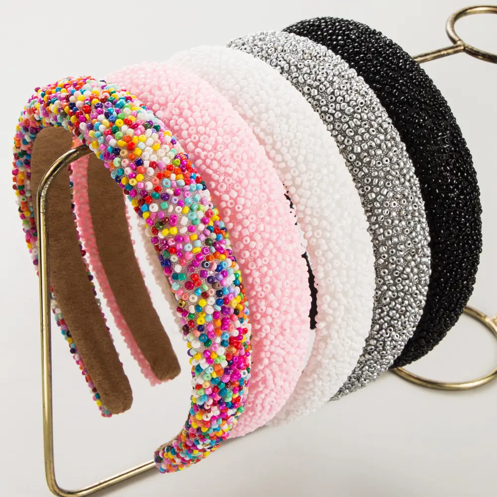 Sponge Beaded Hair Band for Women - Image 5