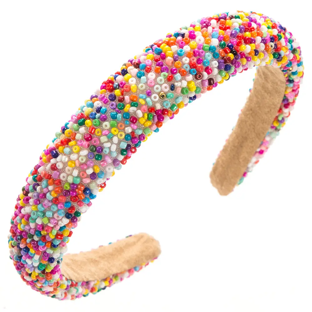 Sponge Beaded Hair Band for Women - Image 4