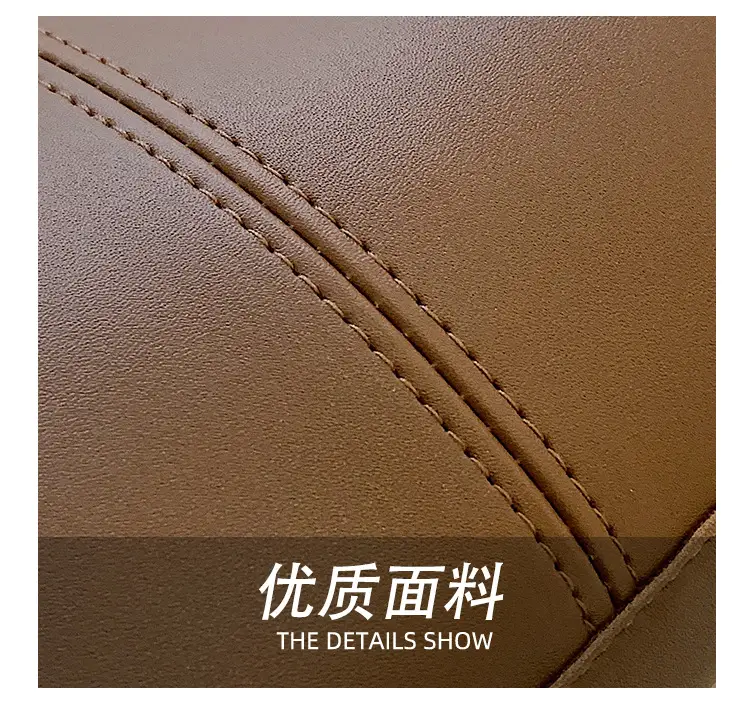 2023 Winter Brown Leather Shoulder Bag with "POV Fashion" Strap — feature 10