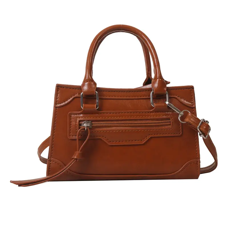 British Style Women's Shoulder Crossbody Bag 2023 New Stitching - Image 9