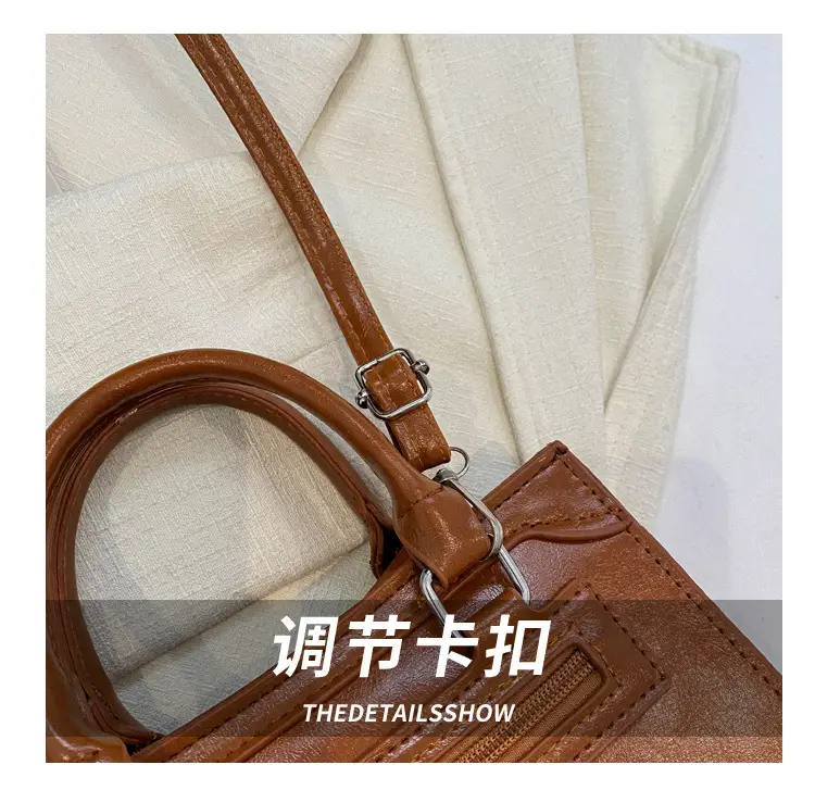 British Style Women's Shoulder Crossbody Bag 2023 New Stitching — feature 7