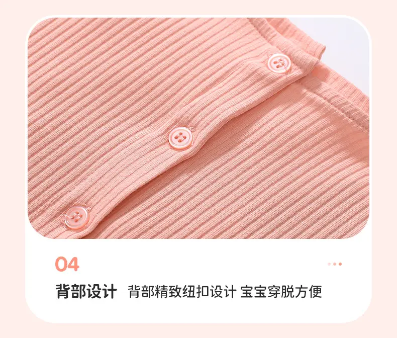 Little Maven Cartoon Girls Skirt Peach Striped Summer Dress — feature 11