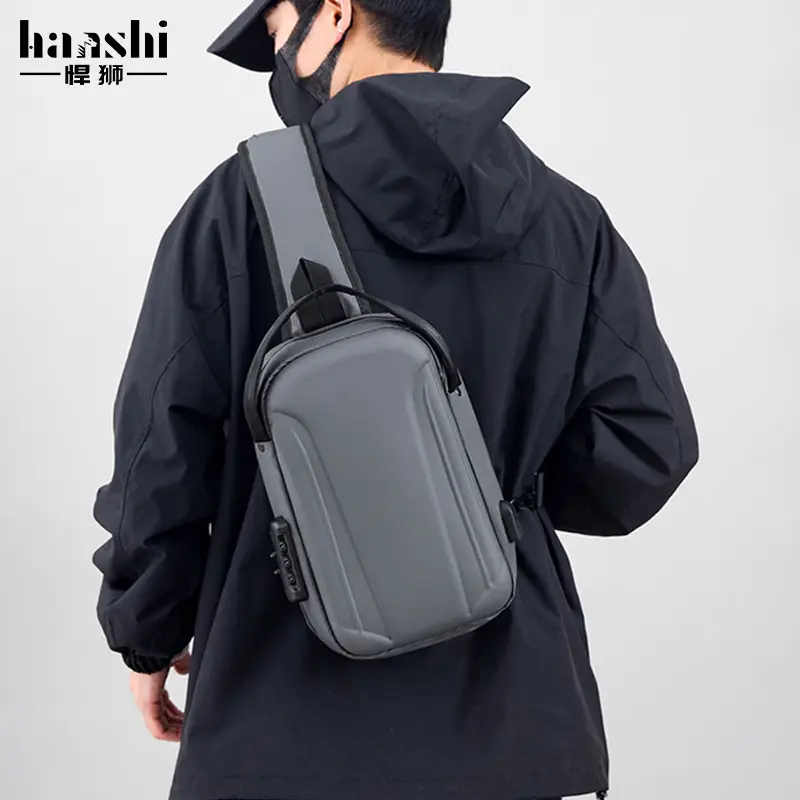 Men Waterproof Crossbody Bag with Multiple Compartments - Image 5