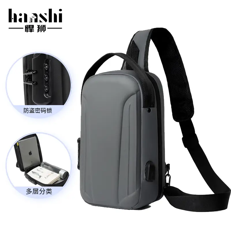 Men Waterproof Crossbody Bag with Multiple Compartments - Image 2
