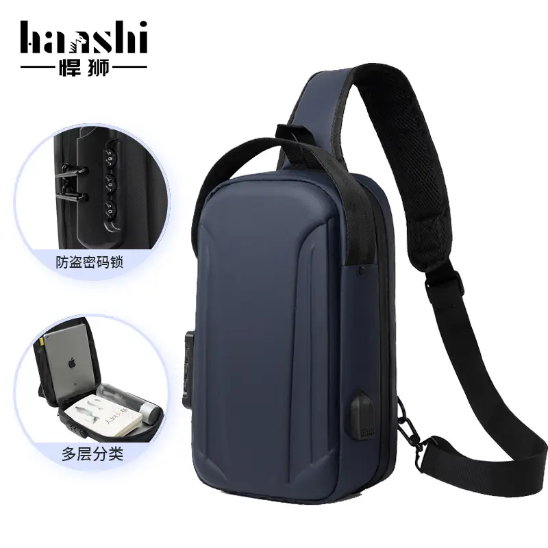 Men Waterproof Crossbody Bag with Multiple Compartments - Image 3