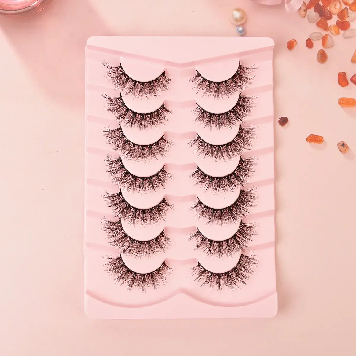 7 Pairs of Natural Fluffy Eyelashes for Flawless Eyes - Image 2