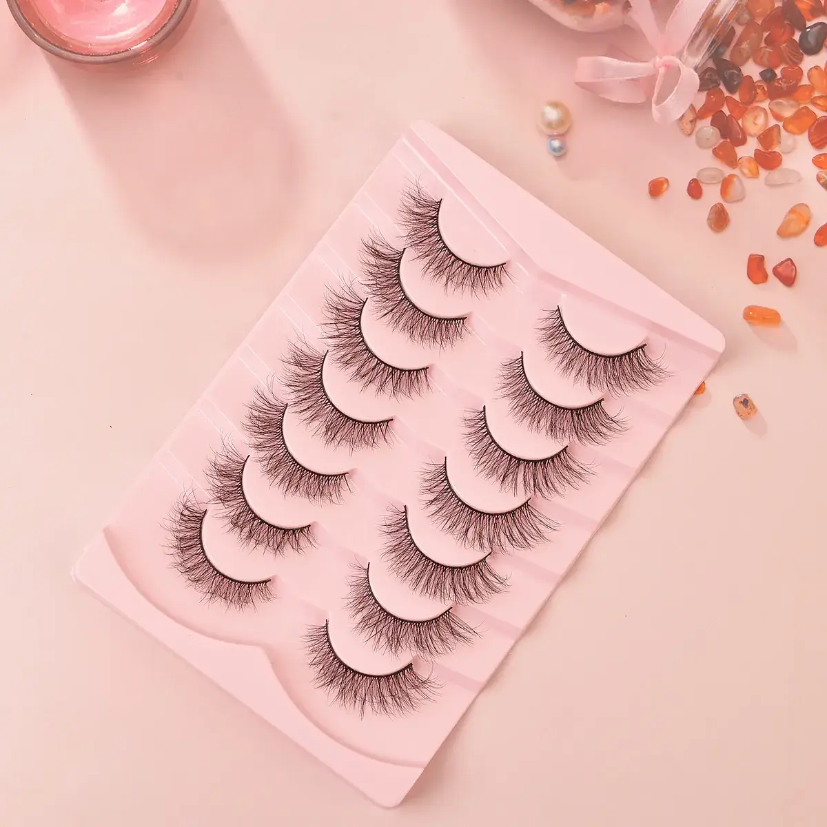 7 Pairs of Natural Fluffy Eyelashes for Flawless Eyes - Image 8
