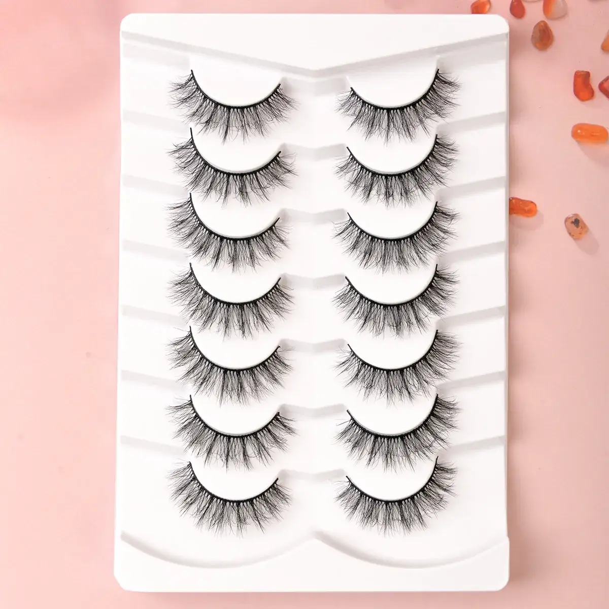 7 Pairs of Natural Fluffy Eyelashes for Flawless Eyes - Image 6