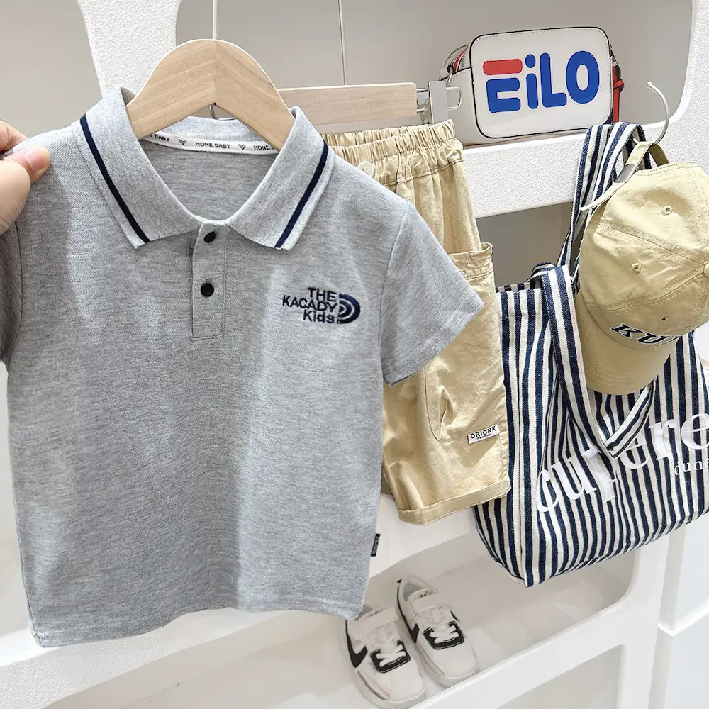 Boys White Polo Shirt Medium Big Summer Wear