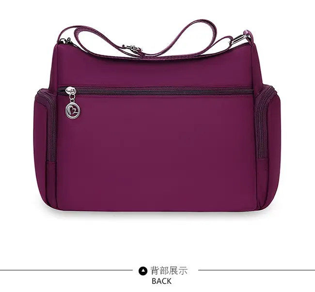 Women's Waterproof Nylon Shoulder Bag Large Capacity Korean Style — feature 26