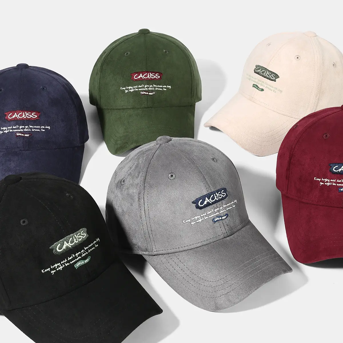 Green Suede Baseball Cap for Women Large Head - Image 6