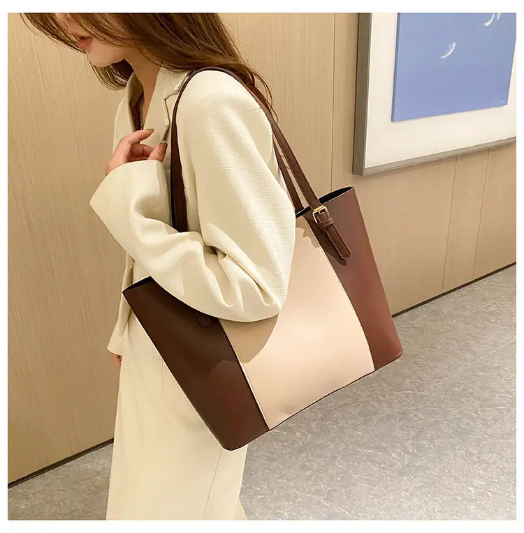 Retro Brown Beige Women's Shoulder Tote Bag 2023 — feature 19
