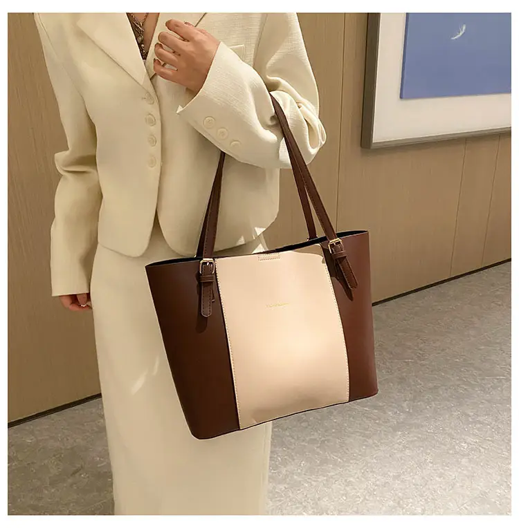 Retro Brown Beige Women's Shoulder Tote Bag 2023 — feature 20