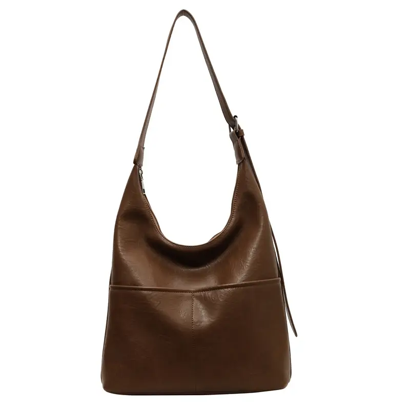 Vintage Brown Leather Shoulder Bag for Women 2024 - Image 9