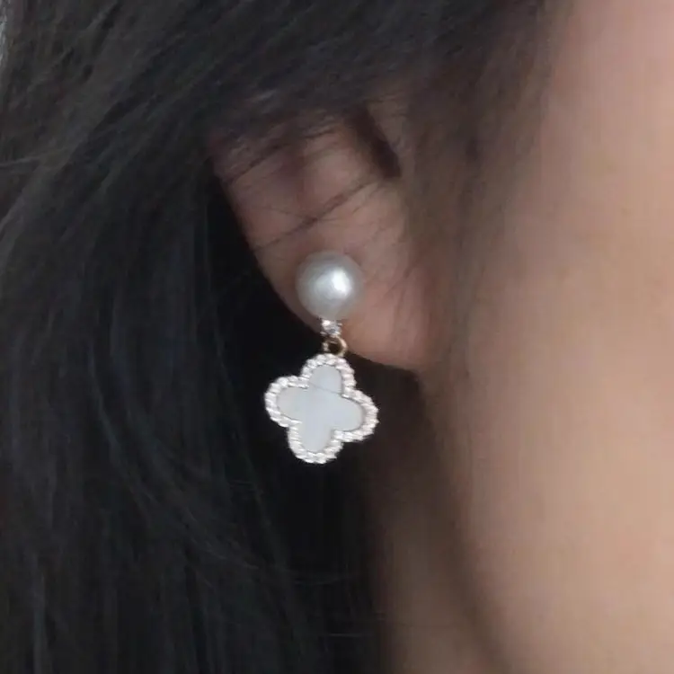 2024 Gold Plated Pearl Earrings for Women - Image 6