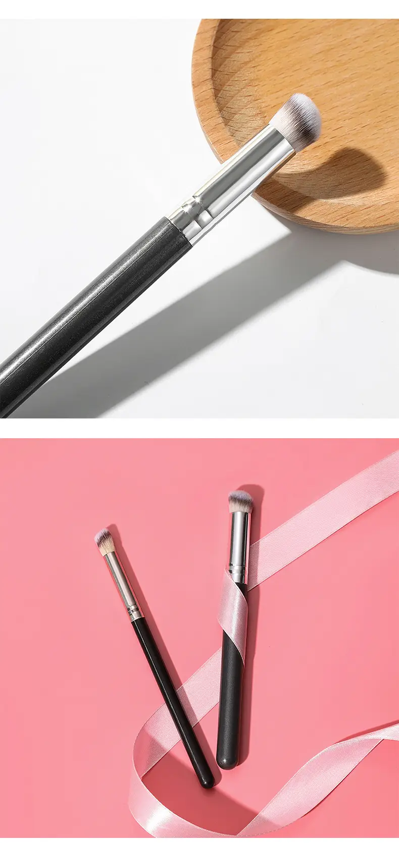 370 Makeup Concealer Pen Round Head Flat Eyeliner Brush Silkworm Eyebrow Powder Foundation Brush Tool — feature 9