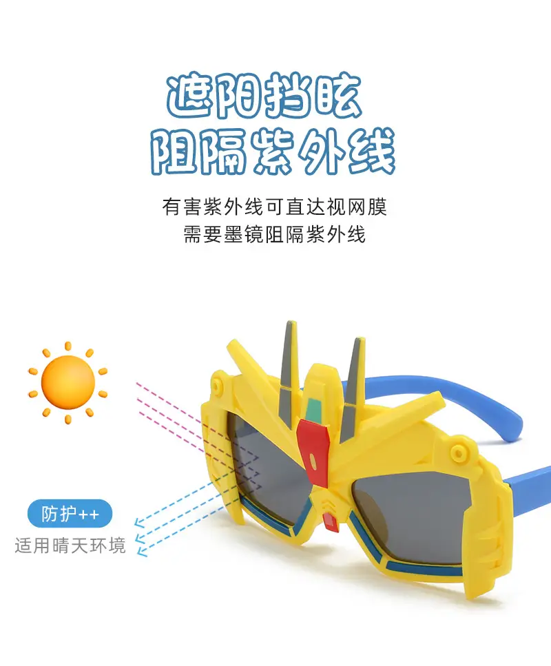 2025 Cartoon Silicone Sunglasses for Kids Men β feature 6