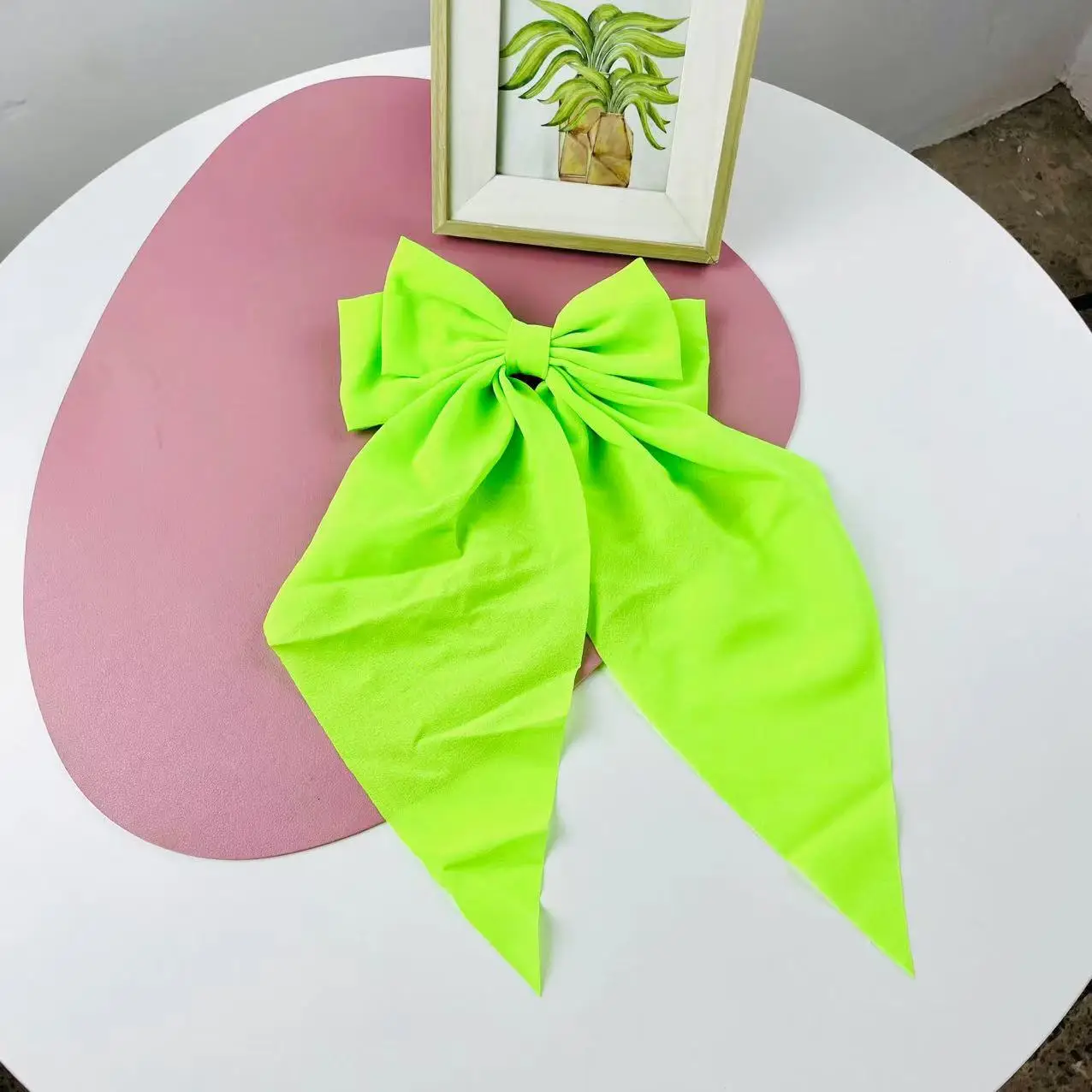 Lilac Bow Hairpin for Women with Spring Clip - Image 10