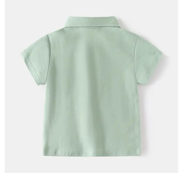 Boys Cotton Polo Shirt White Short Sleeve Summer β feature 10