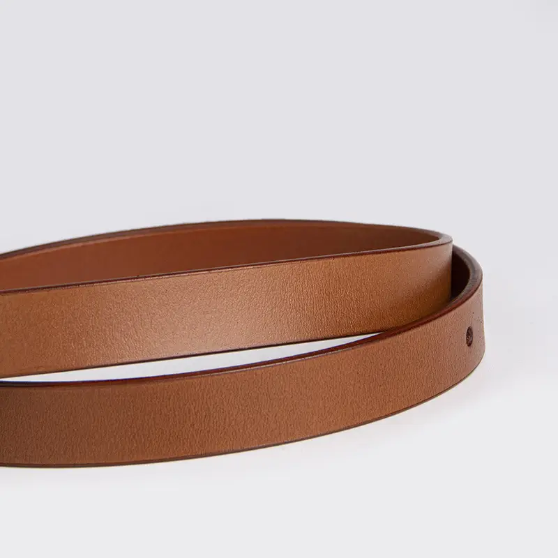 New Women's Black Leather Belt with Horseshoe Buckle — feature 8