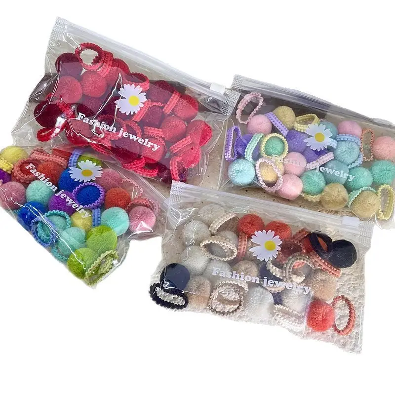 Baby Hair Bands Wool Ball Mini Hair Accessories - Image 9
