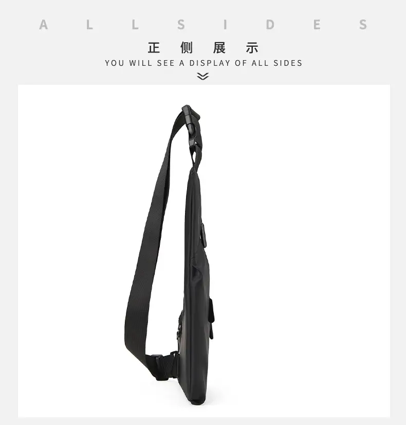 New Men's Black Crossbody Shoulder Bag Lightweight Casual — feature 28