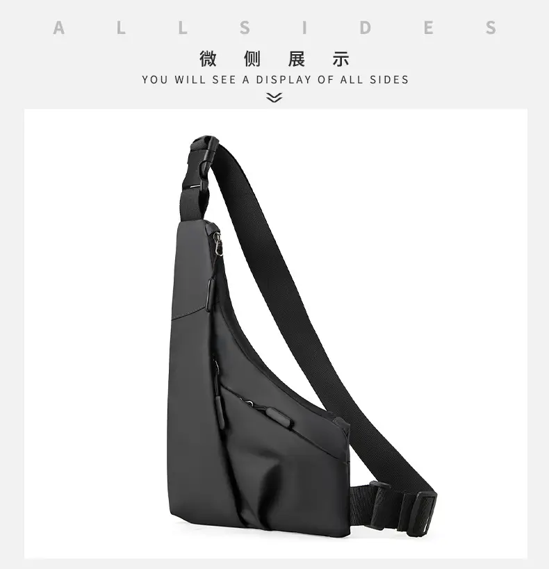 New Men's Black Crossbody Shoulder Bag Lightweight Casual — feature 29