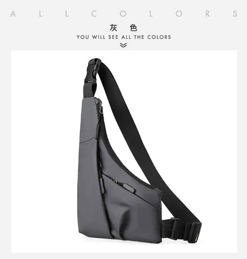 New Men's Black Crossbody Shoulder Bag Lightweight Casual — feature 30