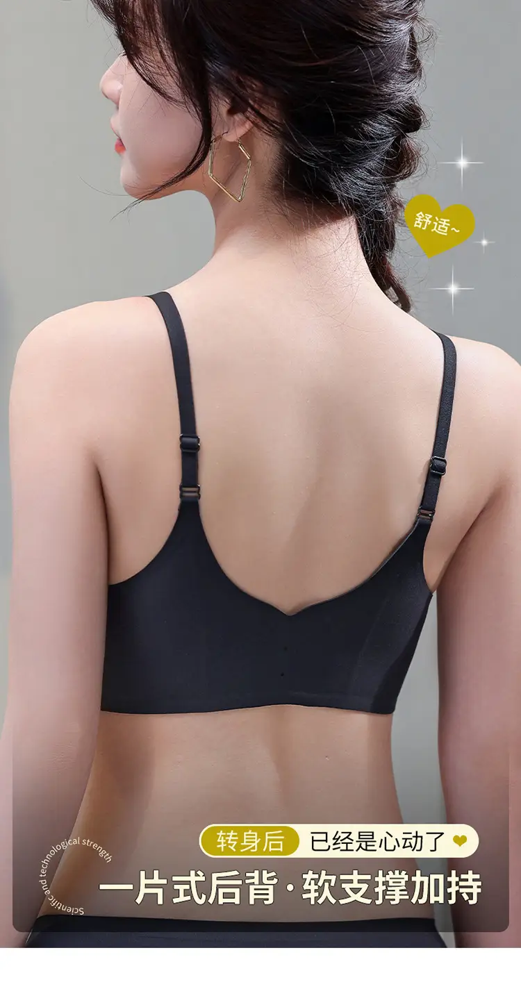 Non-magnetic wireless technology soft support plus front button underwear suit Q elastic soft cup breathable bra for women — feature 16