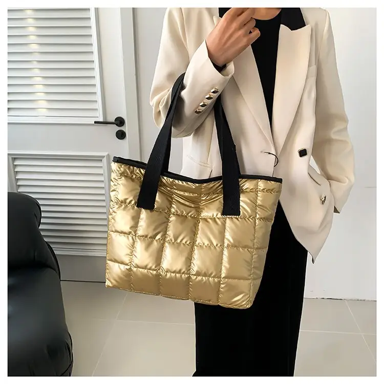 Women's Korean Style Padded Shoulder Tote Bag 2023 - Image 8