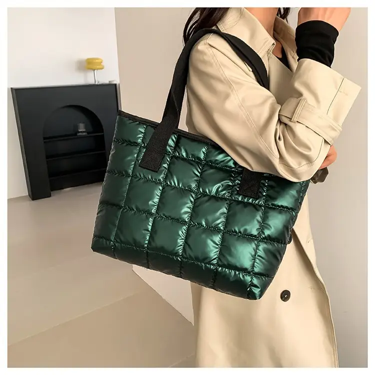 Women's Korean Style Padded Shoulder Tote Bag 2023 - Image 9