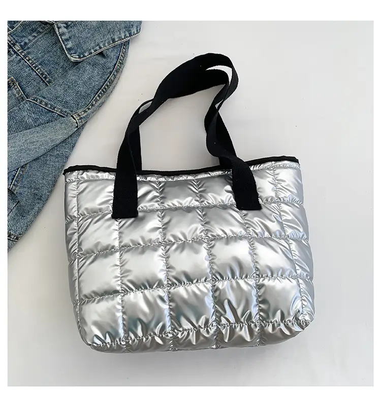 Women's Korean Style Padded Shoulder Tote Bag 2023 - Image 3