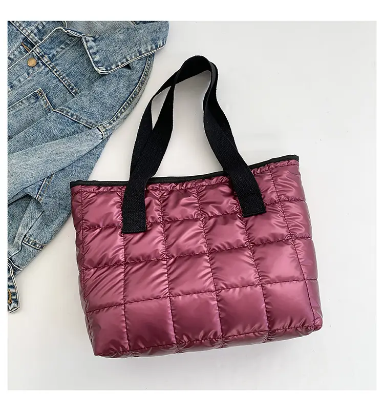 Women's Korean Style Padded Shoulder Tote Bag 2023 - Image 4