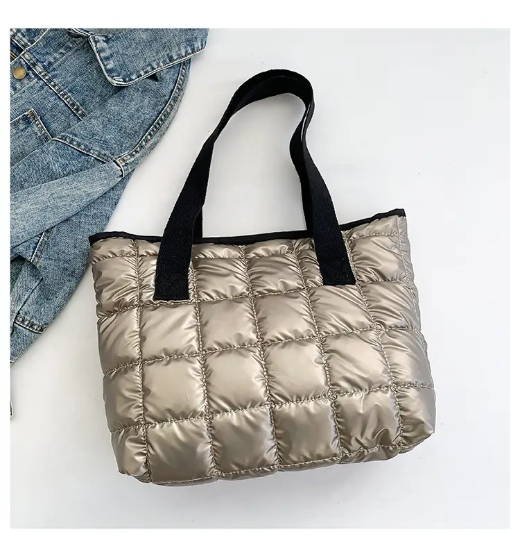 Women's Korean Style Padded Shoulder Tote Bag 2023 - Image 6