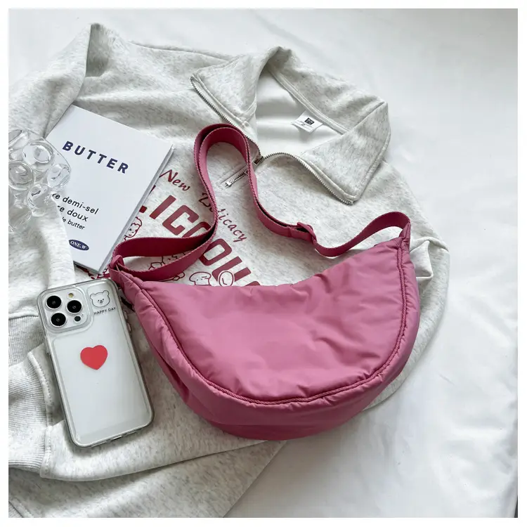 Pink Japanese Dumper Bag for Women Commute — feature 38