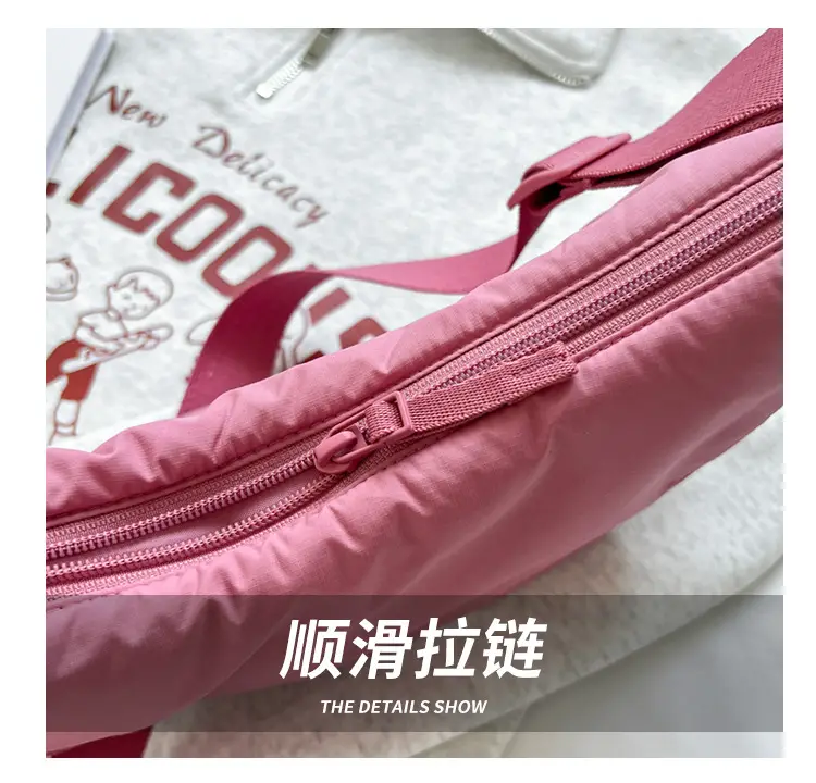 Pink Japanese Dumper Bag for Women Commute — feature 4