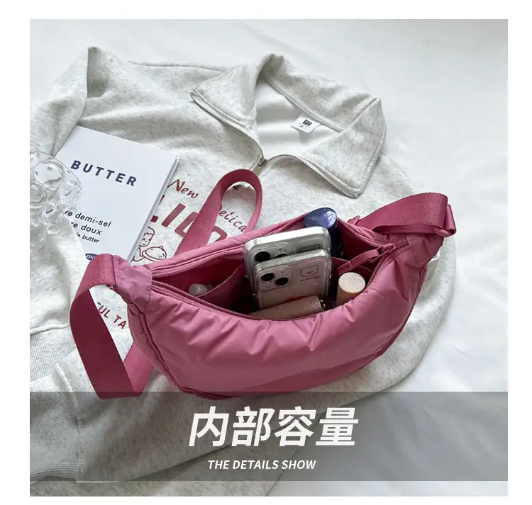 Pink Japanese Dumper Bag for Women Commute — feature 6