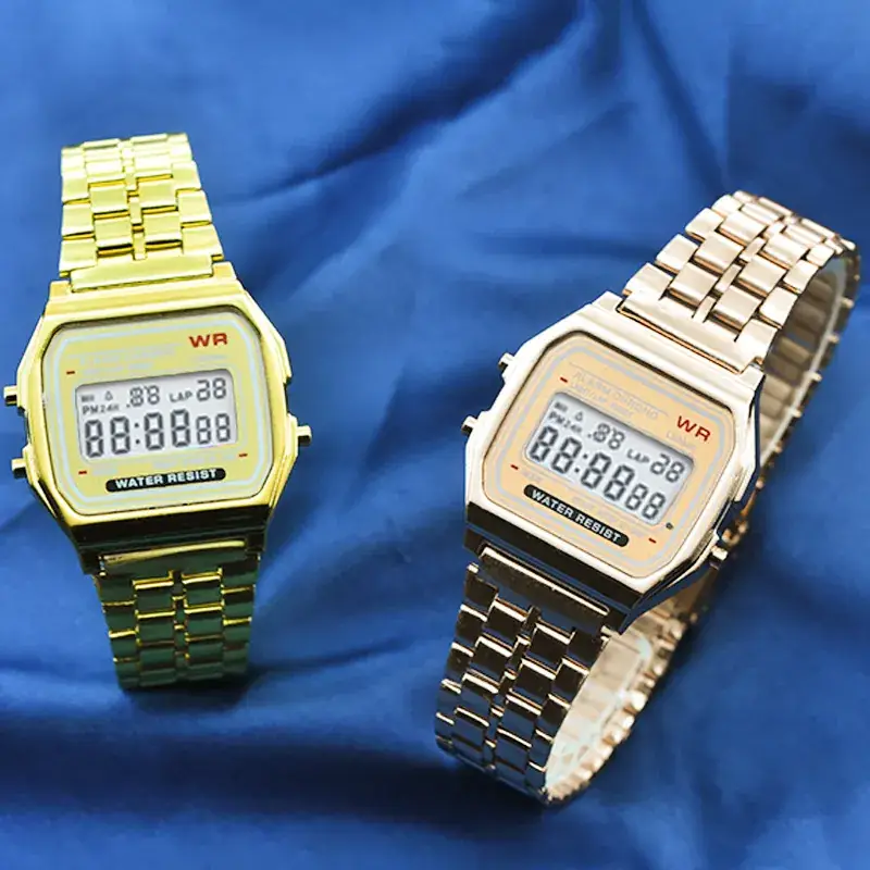 Digital Watch Women Men Steel Band Business Sports - Image 6