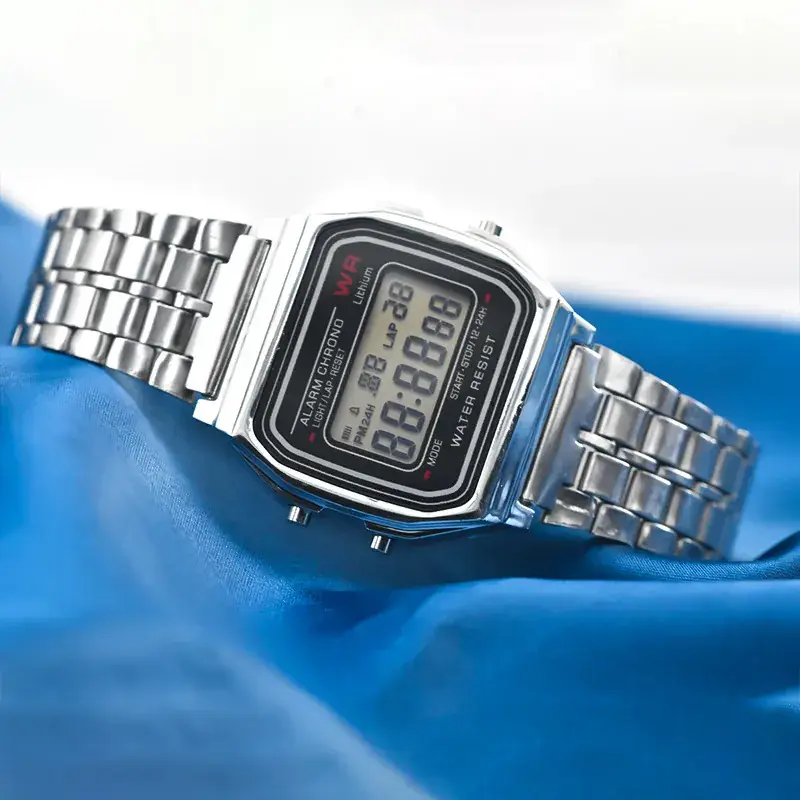 Digital Watch Women Men Steel Band Business Sports - Image 7