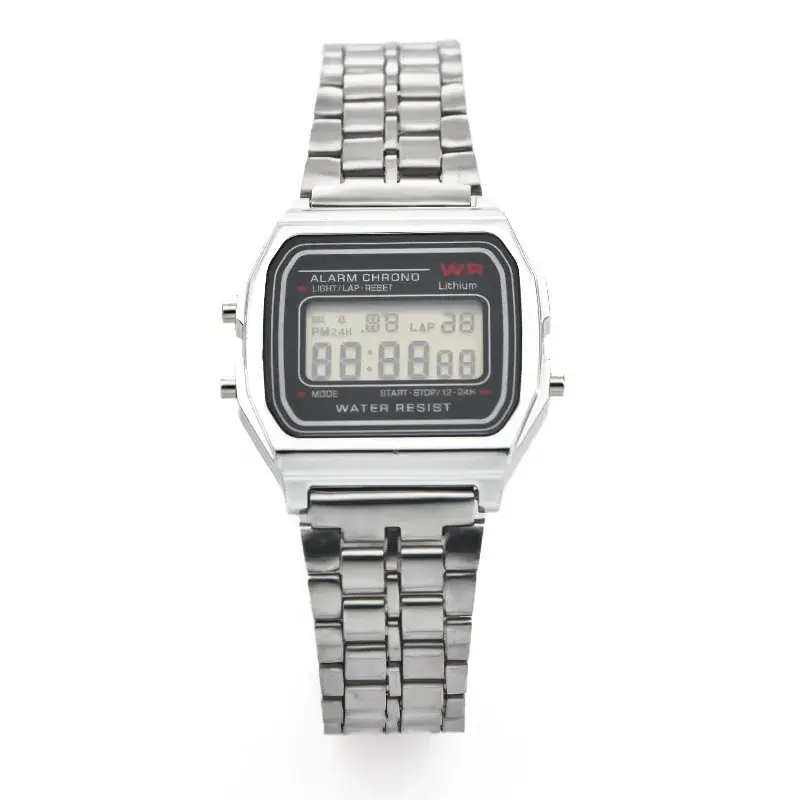 Digital Watch Women Men Steel Band Business Sports - Image 2
