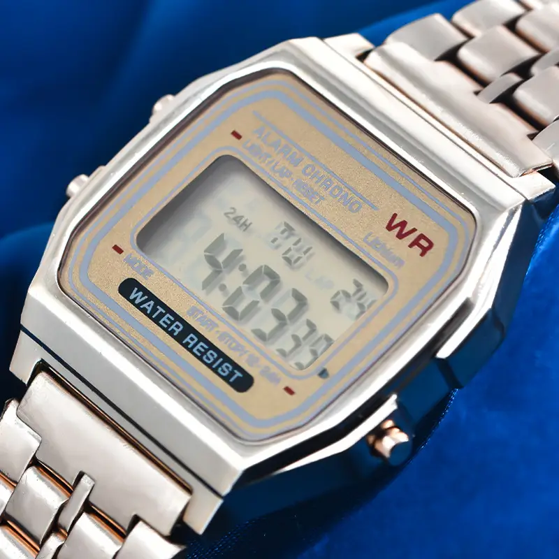 Digital Watch Women Men Steel Band Business Sports — feature 12