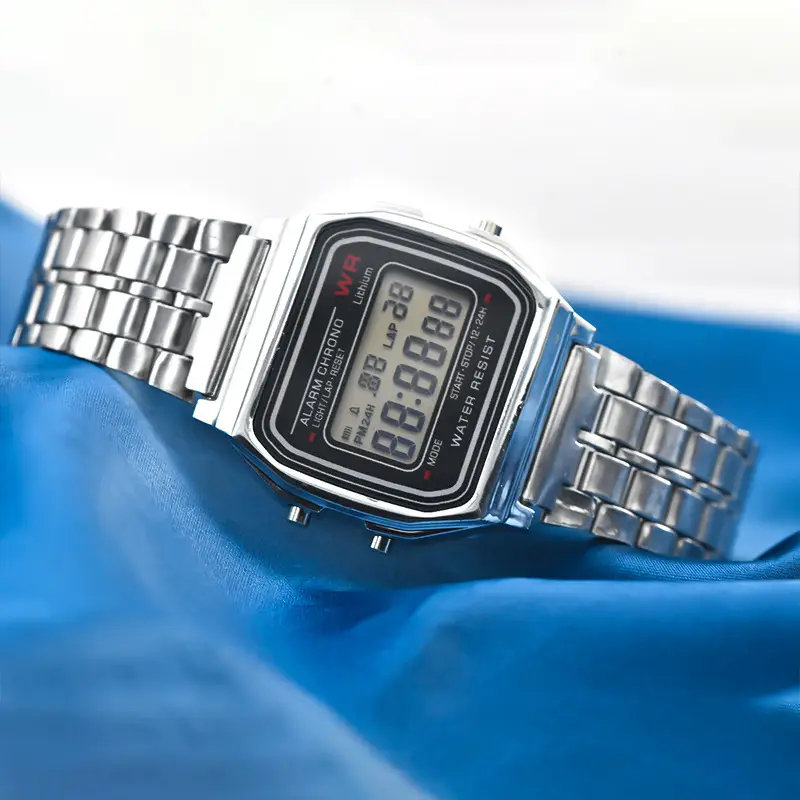Digital Watch Women Men Steel Band Business Sports — feature 6