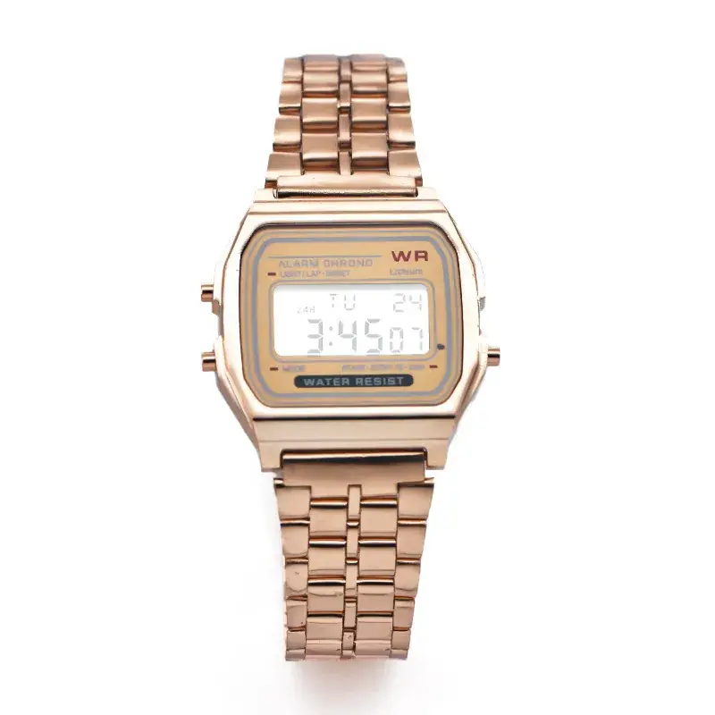 Digital Watch Women Men Steel Band Business Sports - Image 3