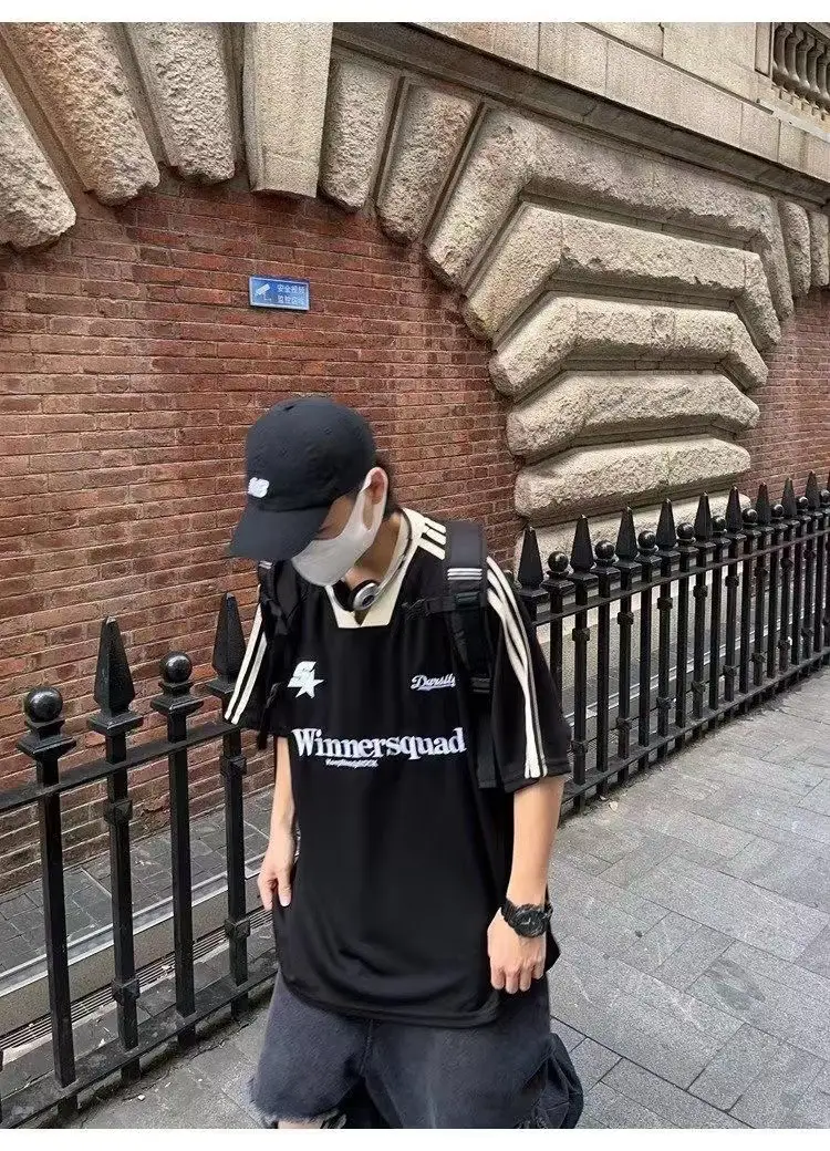 Men's Black Winnersquad V-Neck T-Shirt — feature 13